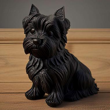 3D model Affenpinscher dog (STL)